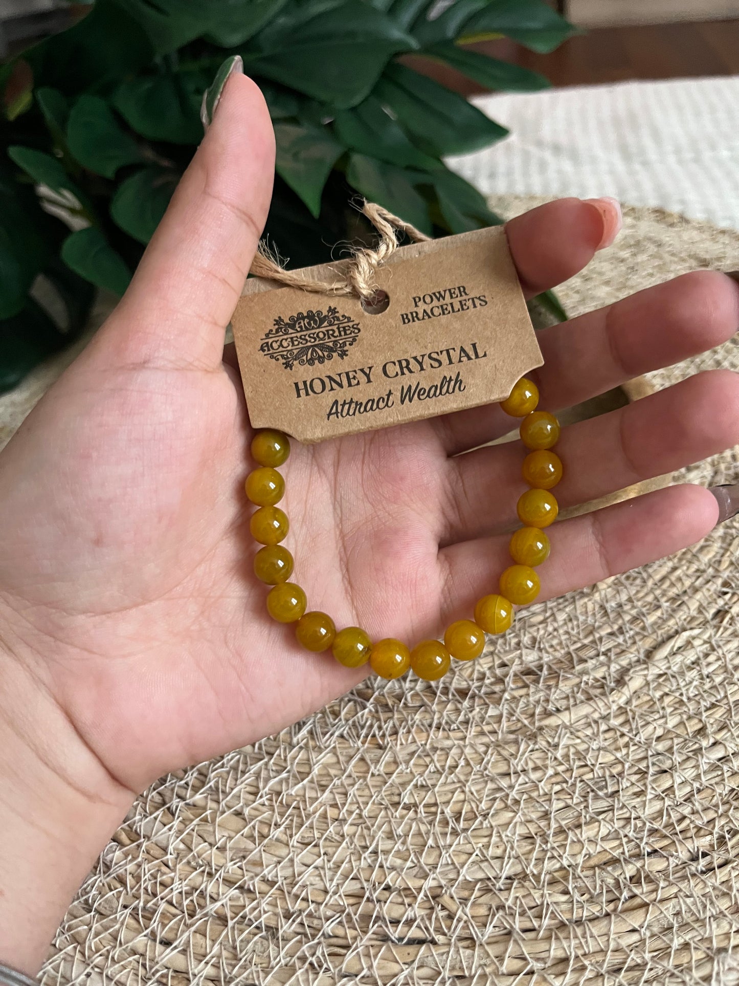 Bracelet Cristal de Miel – Attirer la Richesse