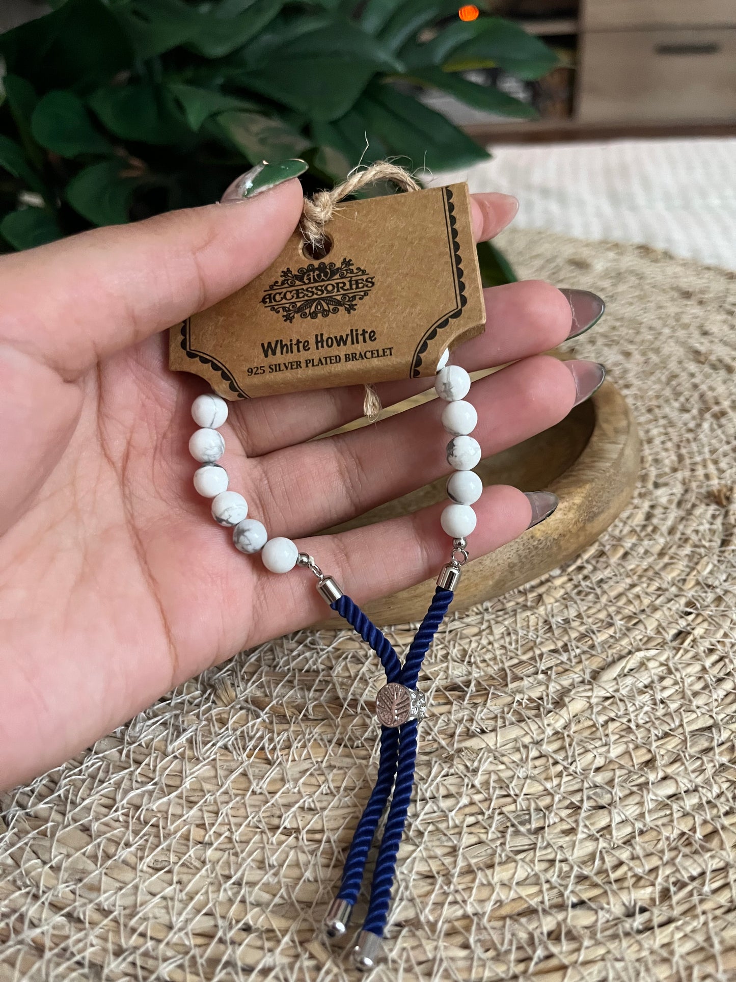 Bracelet Howlite Blanche – Calme & Clarté