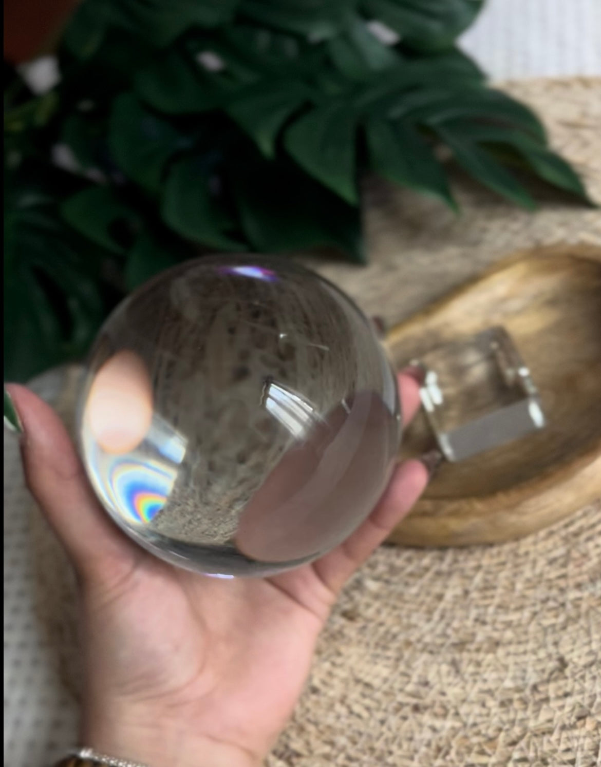 Boule de Cristal Clair – Outil de Divination