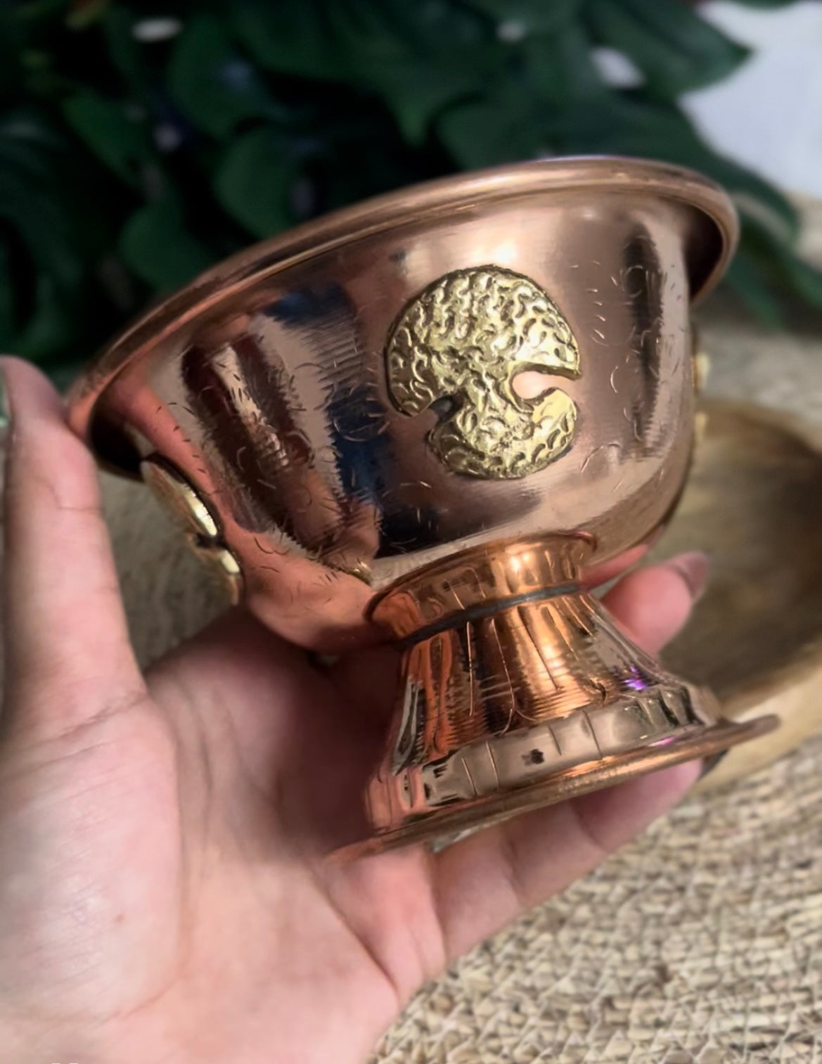 Coupe Rituelle en Cuivre – Arbre de Vie 🌳