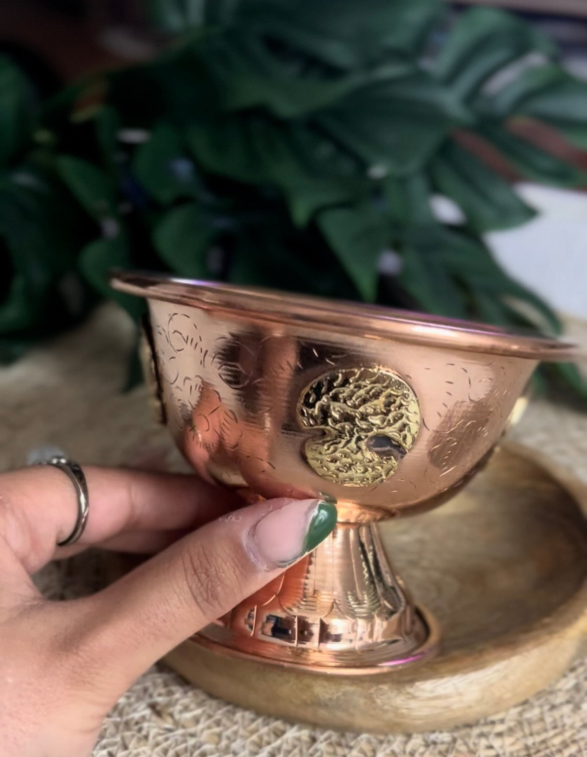Coupe Rituelle en Cuivre – Arbre de Vie 🌳