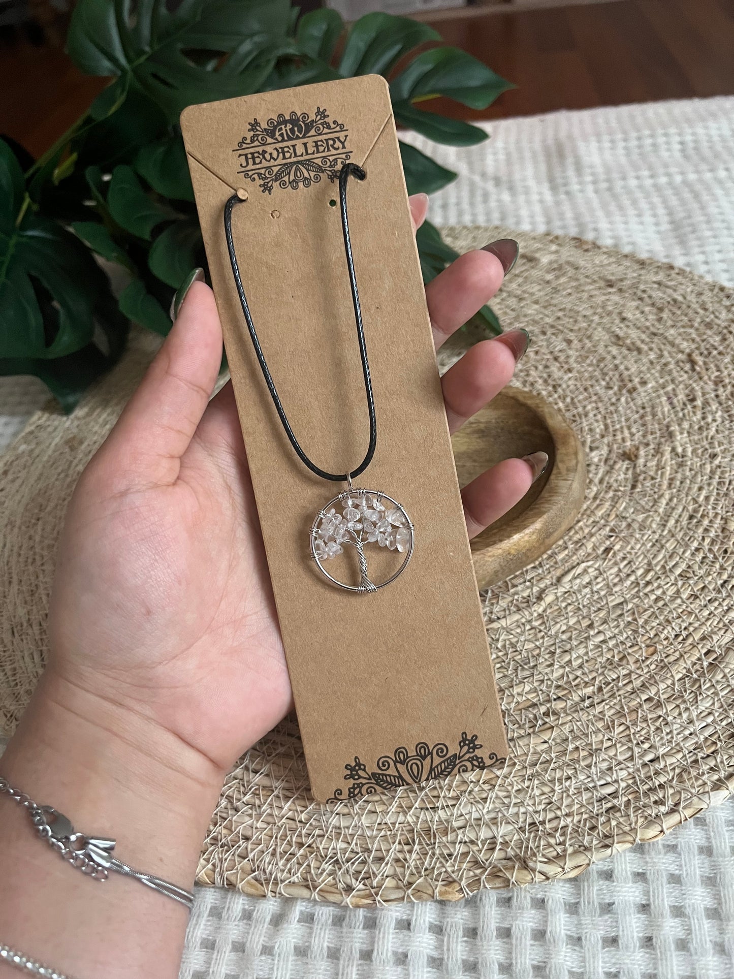Collier Arbre de Vie – Cristal de Roche