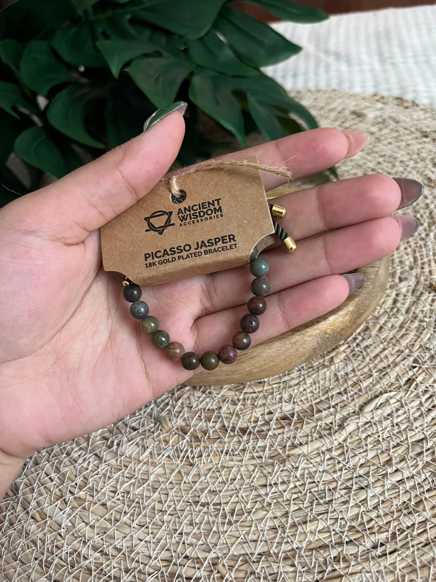 Bracelet Jaspe Picasso – Créativité & Stabilité