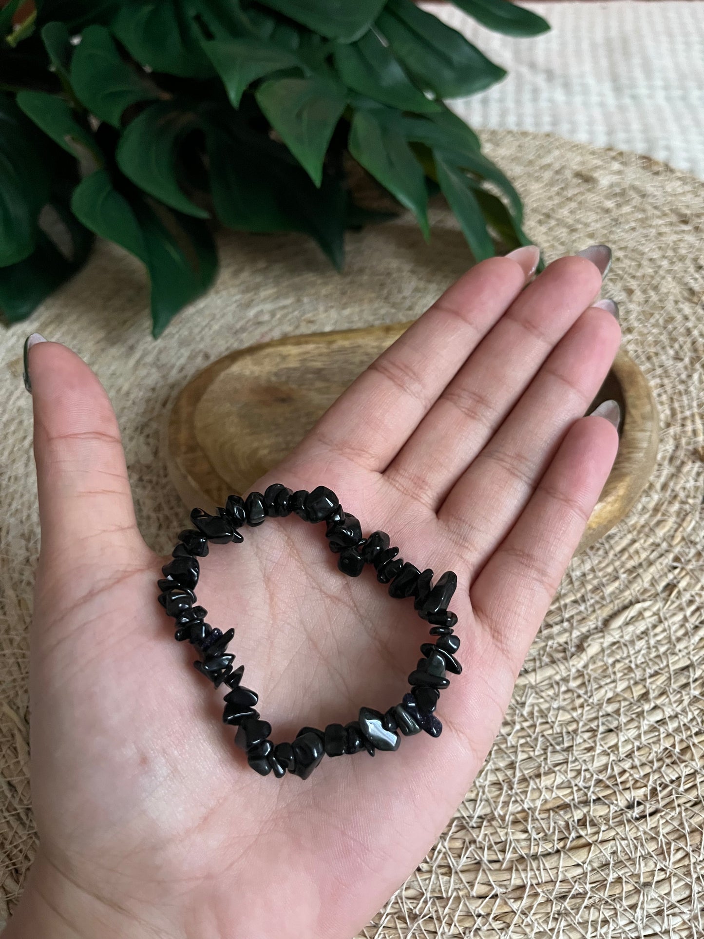 Bracelet en Obsidienne Noire – Protection & Force