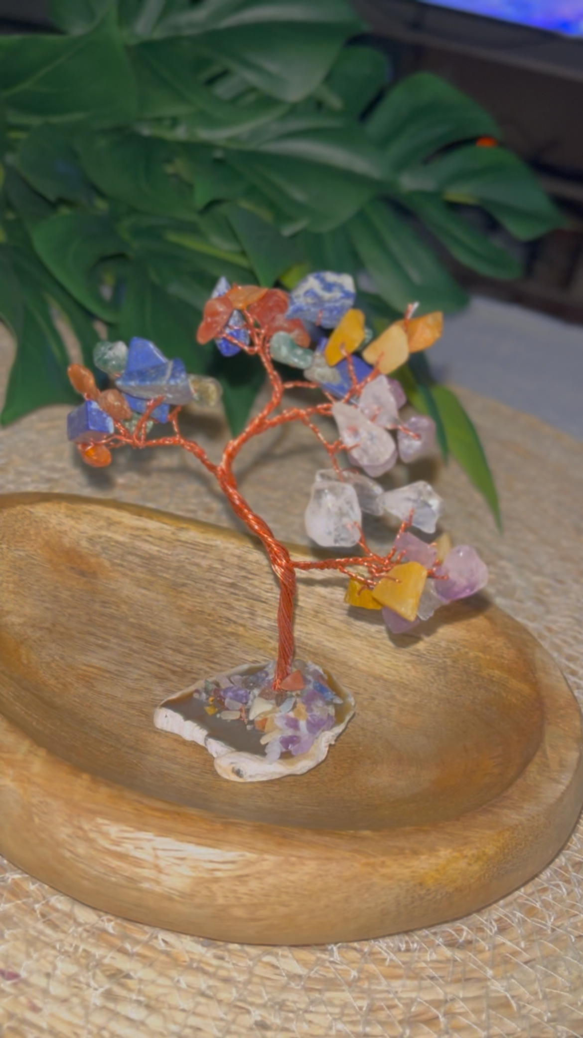 Arbre de Vie Chakras en Pierres Naturelles – Harmonie, Ancrage & Élévation