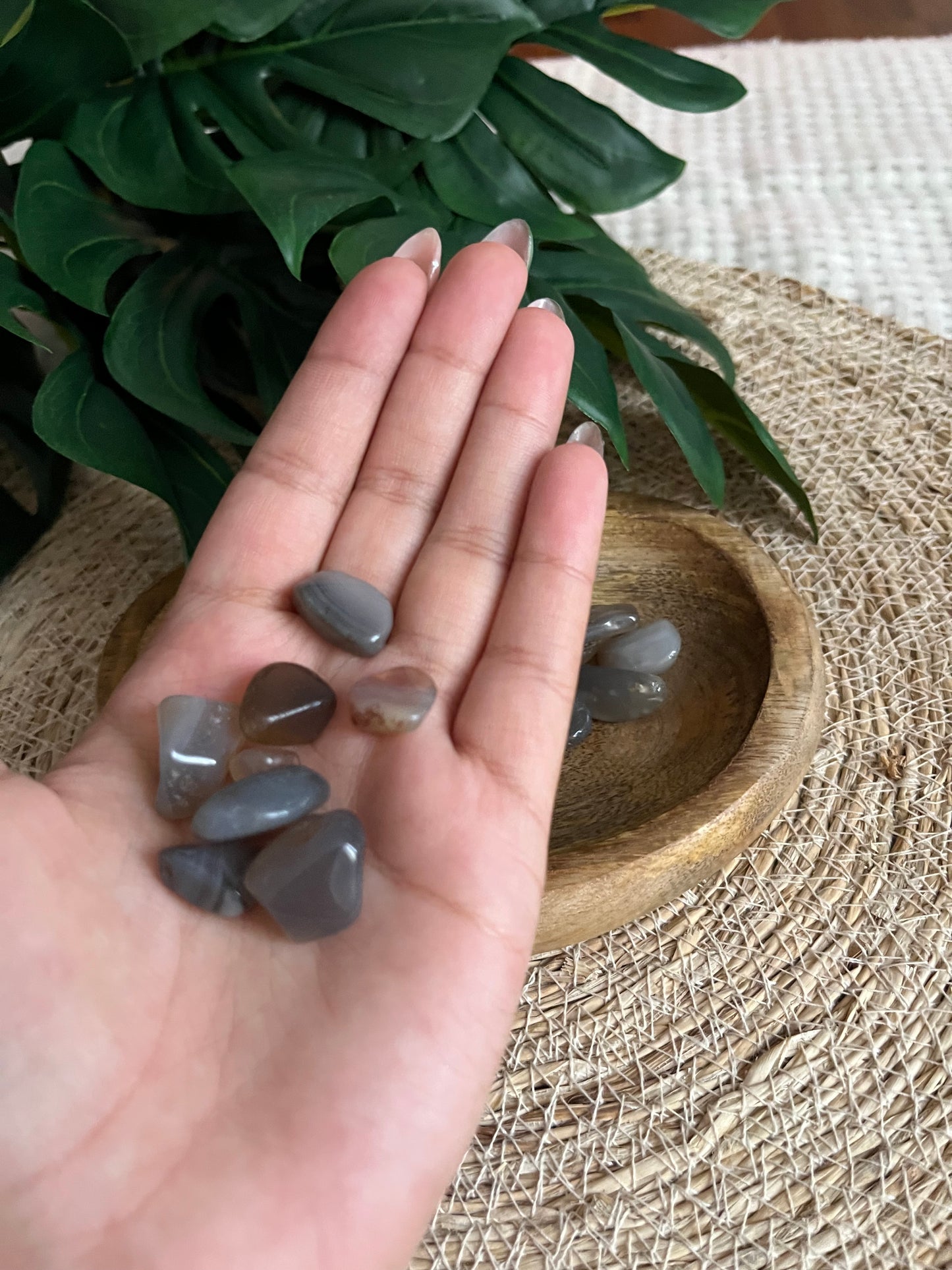Agate Grise – Pierre roulée