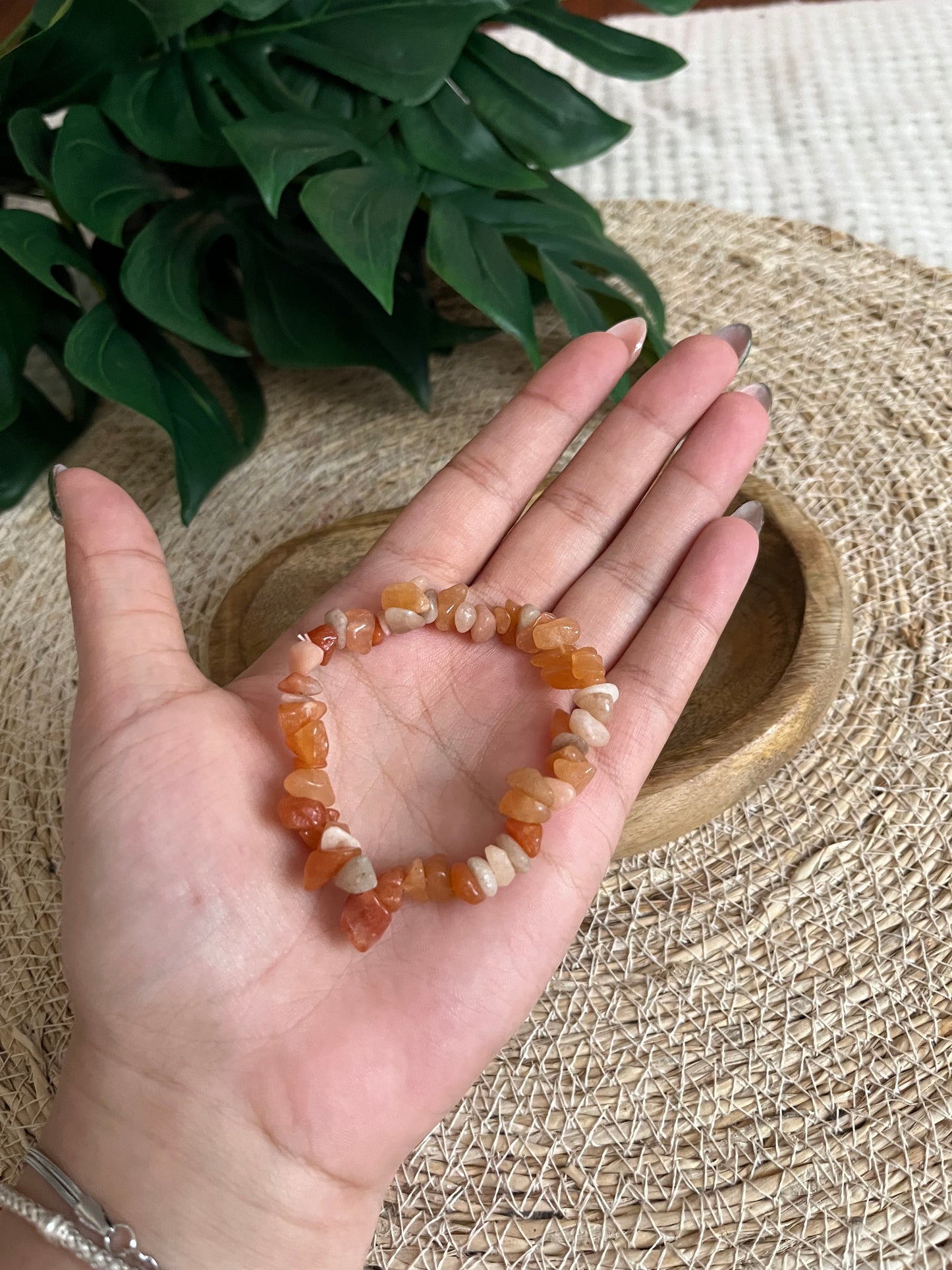 Bracelet en Aventurine Orange – Joie & Créativité