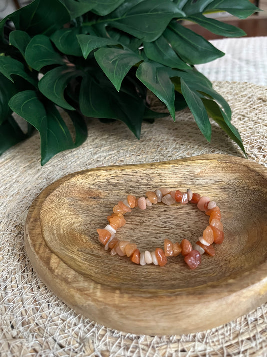 Bracelet en Aventurine Orange – Joie & Créativité