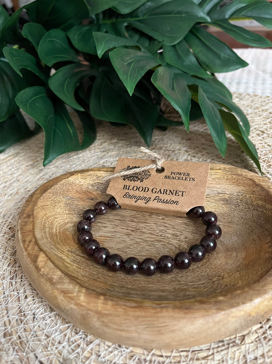 Bracelet Grenat (Blood Garnet) – Passion & Énergie