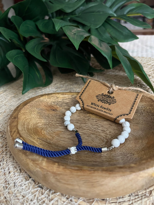 Bracelet Howlite Blanche – Calme & Clarté