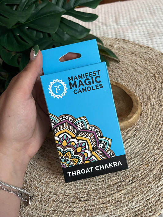 Manifest Magic Candles – Throat Chakra