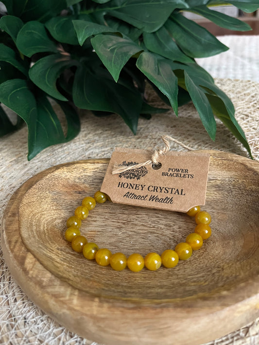 Bracelet Cristal de Miel – Attirer la Richesse