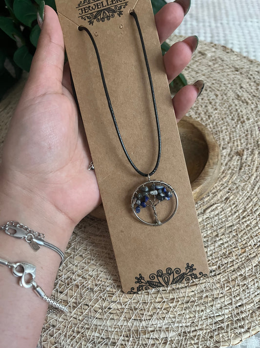Collier Arbre de Vie – Lapis Lazuli