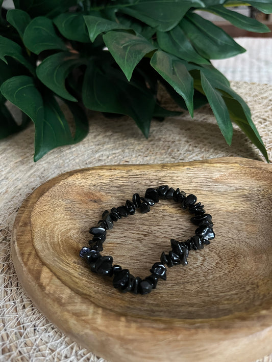 Bracelet en Obsidienne Noire – Protection & Force