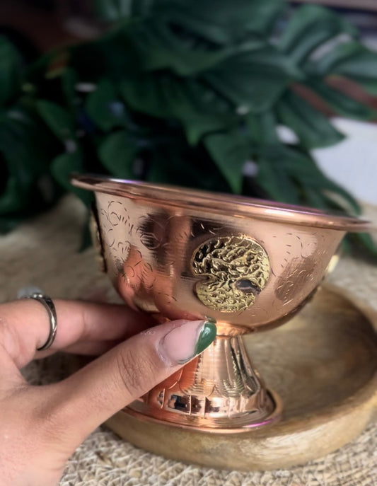 Coupe Rituelle en Cuivre – Arbre de Vie 🌳