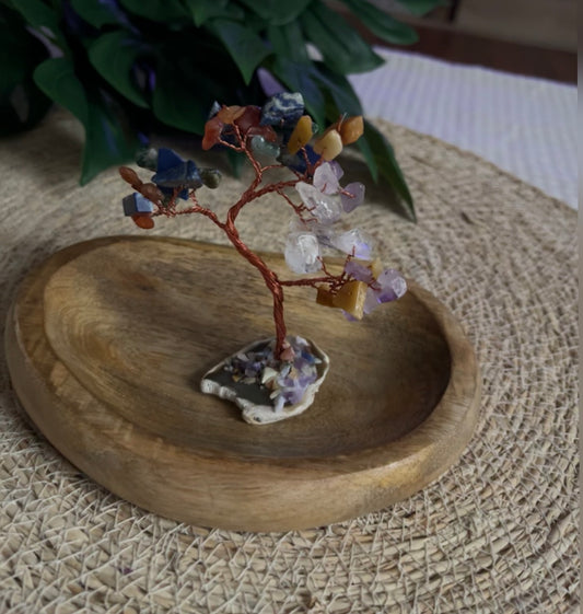 Arbre de Vie Chakras en Pierres Naturelles – Harmonie, Ancrage & Élévation