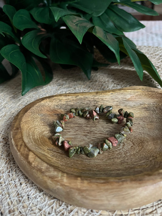 Bracelet en Jaspe Vert – Guérison Naturelle & Ancrage