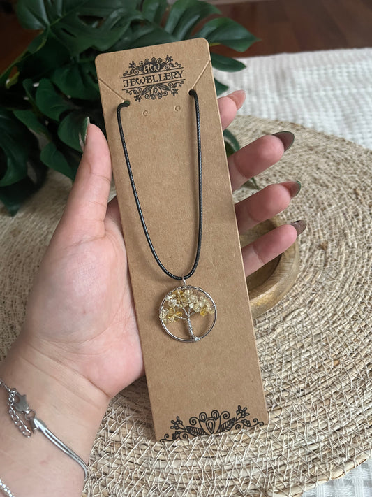 Collier Arbre de Vie – Citrine